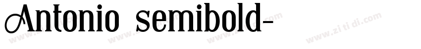 Antonio semibold字体转换